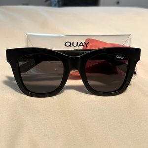 Quay after hours matte black sunglasses NEW